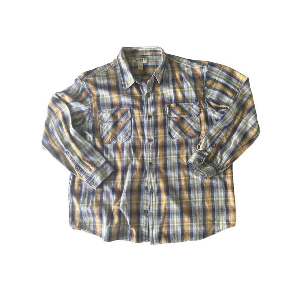 Mens DELUTH Trading Heavyweight Flannel button down Burlyweight 3XL
